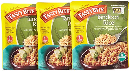 TASTY BITE READY TO EAT TANDOORI RICE – CASE OF 6 – 8.8 OZ