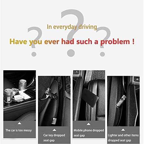 Car Seat Gap Organizer, Multifunctional with Dual USB Charging, Cup Holder, Leather Storage Box, Universal Fit