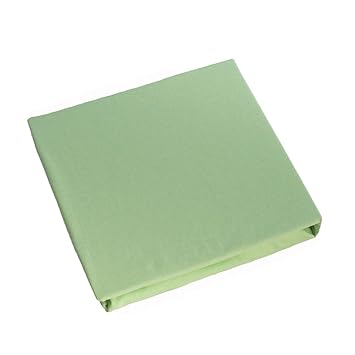 Baby Comfort Spannbettlaken für Kinderbett, Jerseystoff, 100 % Baumwolle, 160 x 70 cm, Grün