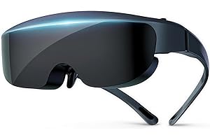 Denash AR Glasses, 1080P OLED Display, 3000-Nit Ultra-Bright, Up to 400" Giant Virtual Screen, 0-600° Myopia Adjustment, Imme