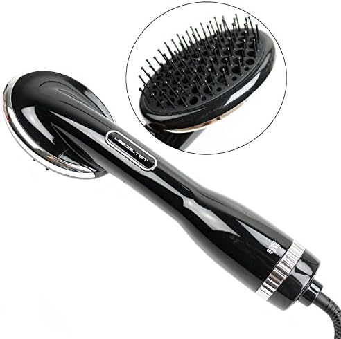 Hair Dryer Styler Brush, Zifoan 2in1 Blow Dryer Brush Hot Air Hair Brush Styler and Dryer Negative Ion Hair Straightening Brush [Eliminate Frizzing] [Tangled Hair &amp; Knots] [Promote Healthy] Black