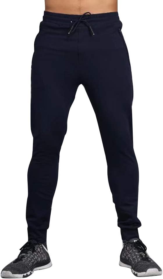 Mens Jogging Bottoms Pants Fleece Cargo Baggy Joggers Sweatpants with Multi Pockets