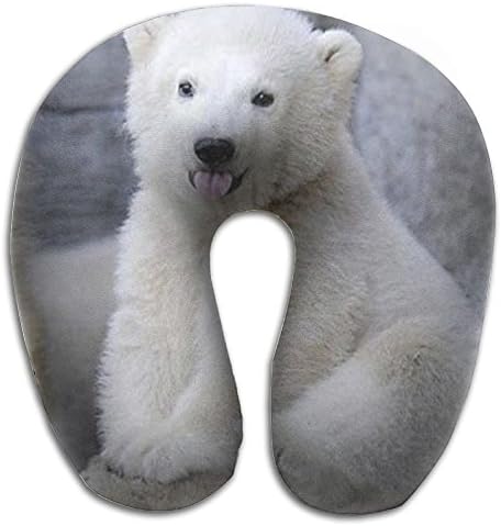 Comfortable Travel Pillow, Master Neck Pillow, A Baby Polar Bears Memory Foam Pillow For Travel, Home, Neck Pain