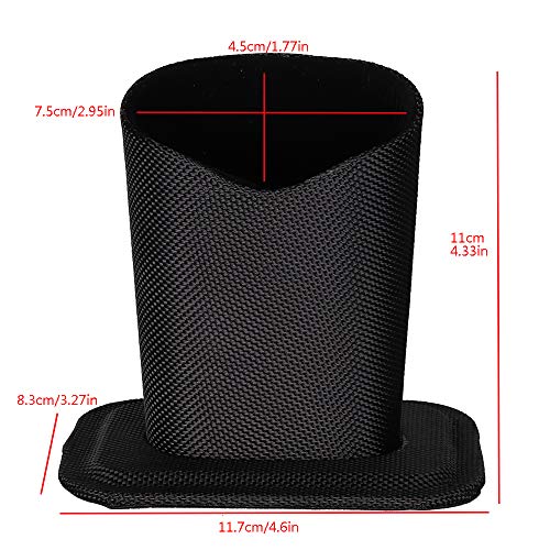 Molshine Desktop Upright Eyeglasses Spectacles Glasses Holder Stand Case-Soft Plush Lining (Wine red) - Thumbnail 3
