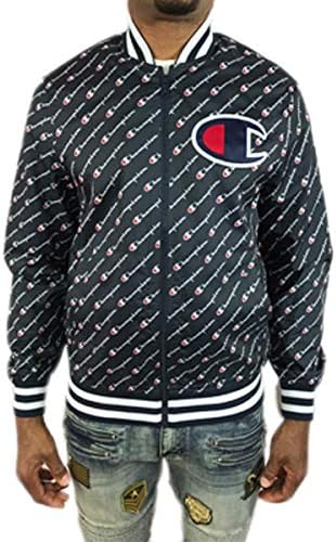 Amazon Champion チャンピオン ジャケット 紺 ネイビー スタジャン 総柄 春 秋 冬 メンズ アウター レディース Jk345 Sサイズ コート ジャケット 通販