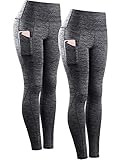 Neleus Women's Yoga Pant Running Workout Leggings with Pocket Tummy Control High Waist
