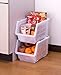 JapanBargain Japanese Stackable Bin Kitchen Stocker #6089, White