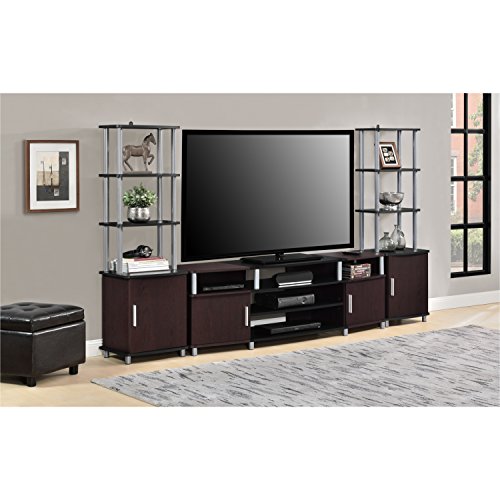 Ameriwood Home Carson Audio Stand, Cherry/Black