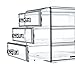 TWING Acrylic 3 jewelry box organizer display storage case, Crystal and Unbroken jewelry calener Drawer