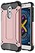 Huawei Honor 6X Case, Torryka Premium Anti-scratch Dual Layer Shockproof Dustproof Drop Resistance Armor Protective Case Cover for Huawei Honor 6X - Rose Gold