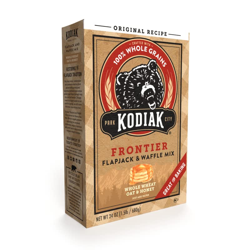 Kodiak Cakes Frontier Pancake, Flapjack and Waffle Mix, Original, 24