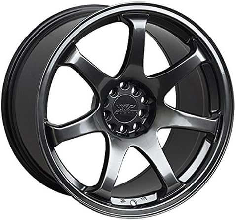 XXR Wheels 551 Chromium Black Wheel with Painted Finish (18 x 8.75 inches /5 x 100 mm, 36 mm Offset)