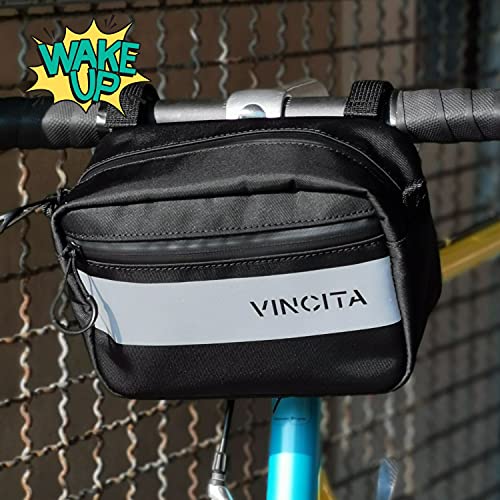 Vincita Bicycle Handlebar Bag for Road Bike Storage Pouch For