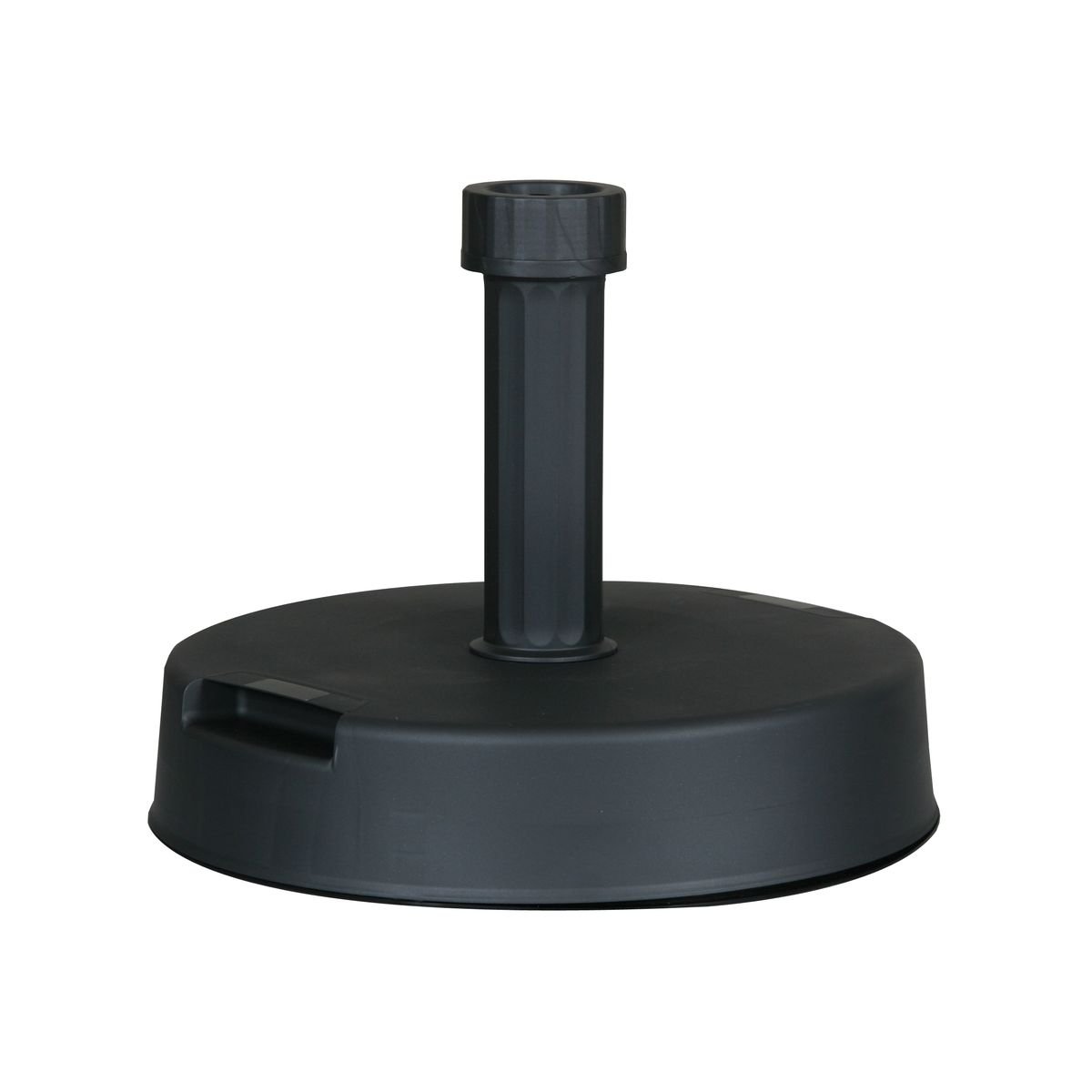 greemotion Umbrella Stand – Round Parasol Base – Concrete and Plastic Umbrella Stand for Terrace, Balcony and Yard, approx. 20kg, Anthracite grey