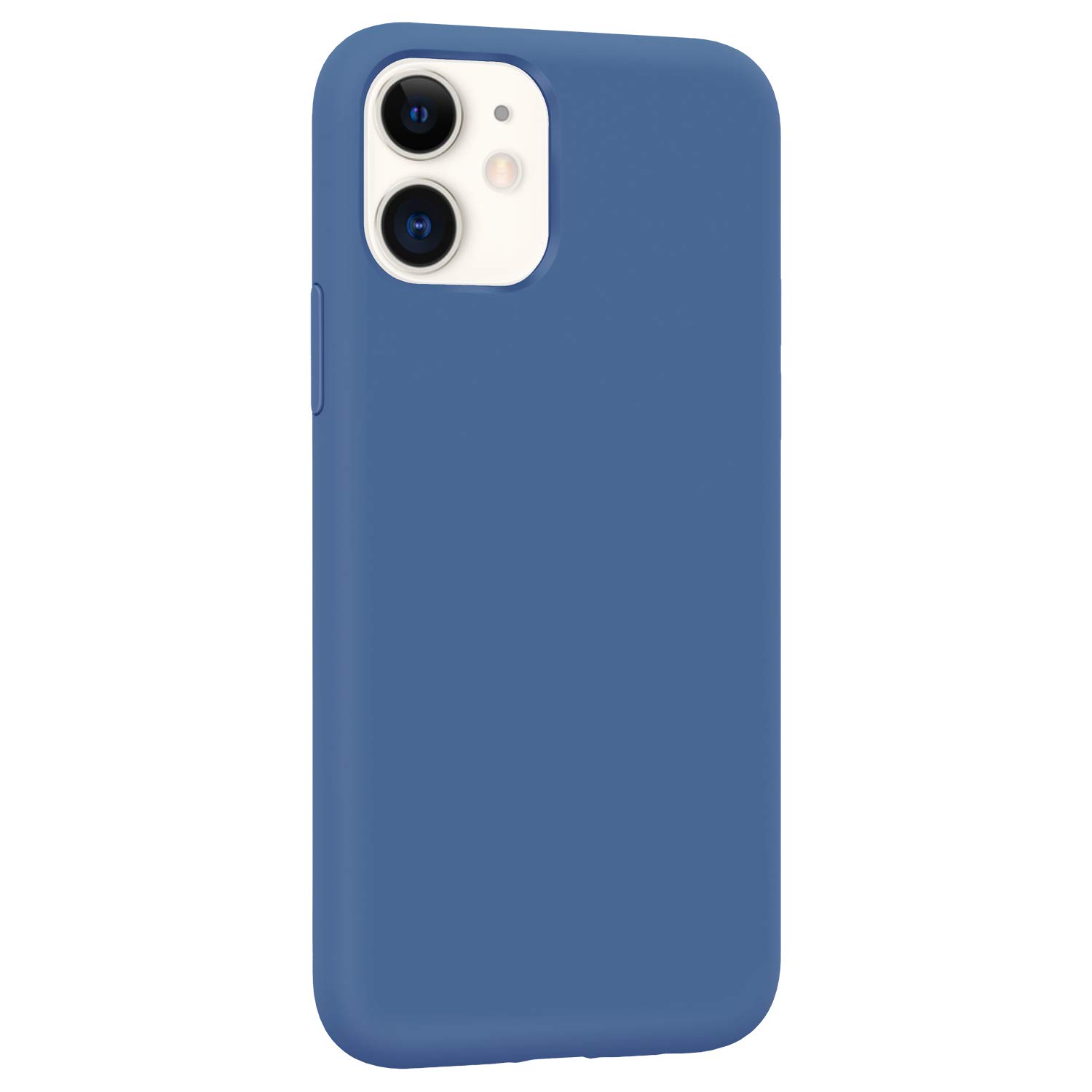 Danbey for iPhone 11 Genuine Liquid Silicone Phone Case, Stain-Resistant Phone Case, Shockproof Slim Fit Cover, Matte Surface Skin Feeling Solid Color, 6.1" inches 2019 - Cobalt Blue
