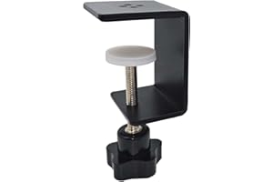 Jhanw 1 Pack Heavy Duty C Clamp & Desk Clamp | Wide Jaw Metal Woodworking Clamps, Adjustable Shelf Clamps for Desk Extension/