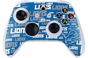 Skinit Decal Gaming Skin Compatible with Xbox Series S Controller - Officially Licensed NFL Detroit Lions - Blast Alternate Design
