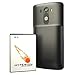 LG G3 Extended Battery. Hyperion 6000mAh Extended Battery and Back Cover for the LG G3 (Compatible all US and International Versions and Carriers)2 Yr NO HASSLE Warranty - BLACK