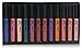 SXC Cosmetics Matte Lip Gloss, Paraben/Talc Free, 12 Stay on All Day Color Collection