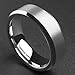 King Will BASIC Men's 7MM Classic Tungsten Carbide Ring Matte Brushed Wedding Engagement Band