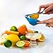 ◀️ Closeout Sale ▶️ Lemon / Lime Squeezer | Handheld Citrus Press | Manual Juicer, Blue / Yellow