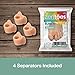 ZenToes Gel Toe Separators for Overlapping Toes, Bunions, Big Toe Alignment, Corrector and Spacer - 4 Pack (Beige)
