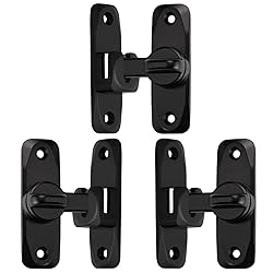 INIRET 3 Pack Barn Door Latches,90/180 Degree Gate