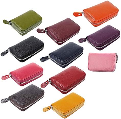 Amazon カードケース Rfid スキミング防止 メンズ レディース 牛革 本革 イエロー ノーブランド品 クレジットカードケース