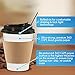 Sugarman Creations 12oz White Disposable Coffee Cups with Leak-Proof Lids. 65-Pack. Hot and Cold Beverage Drinking Cups. Jumbo Set of Paper Cups, Lids, Heat Resistant Sleeves and Stirrers