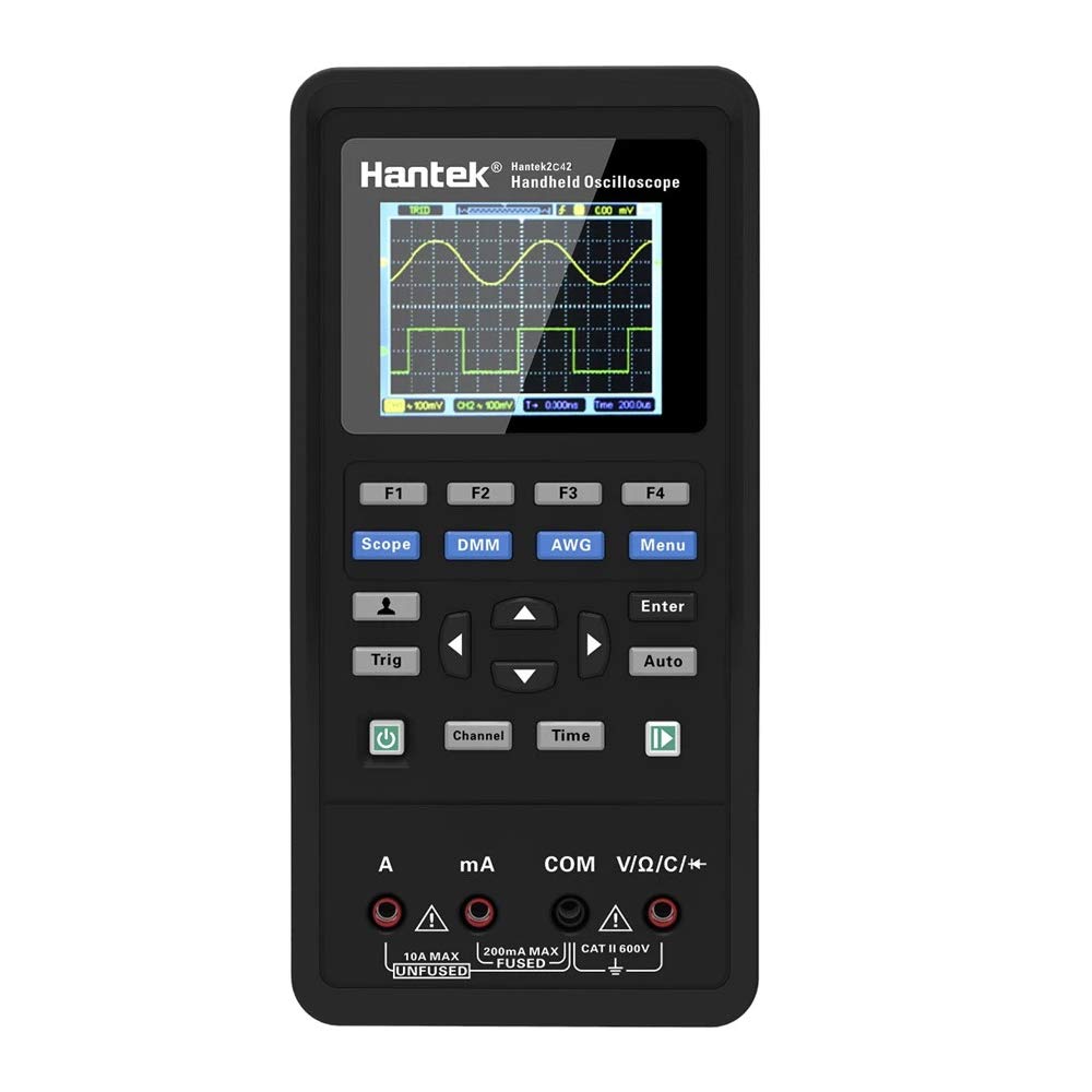 Hantek 2C42 Digital Oscilloscope Multimeter USB Portable 2 Channels