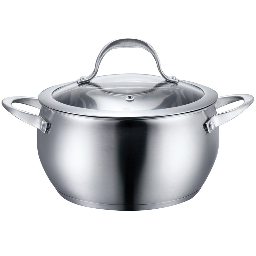 Stainless Steel Cookware Sauce Pot with Lid (6 Quart) 1 Stainless Steel Cookware Sauce Pot with Lid (6 Quart)