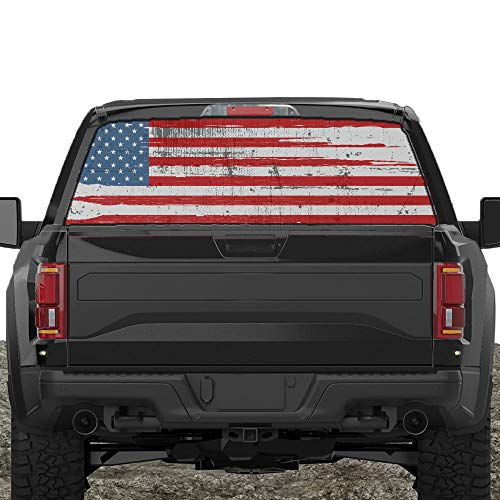 XPLORE OFFROAD American Flag Window Decal for Pickup Trucks, SUVs