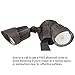 20W Dual-Head Dusk to Dawn LED Outdoor Security Light, Photocell, DLC-Listed Exterior Lamp, 120W Halogen Equiv., 3000K Warm White, 1600Lm Floodlight, Entryways, Porch, Bronze