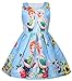 WNQY Princess Role Play Costume Party Dress Little Girls Cosplay Dress up (Blue,100/2-3Y)