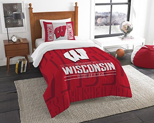 Officially Licensed NCAA "Modern Take" Twin Comforter and Sham