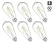 HyperSelect LED Edison Bulb 30W Equivalent - ST64 LED Filament Bulb 3W, Non-Dimmable, 2700K (Warm White), E26 Base, UL - Pack of 6