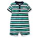 Carter's Baby Boys Slub Jersey Striped Henley Romper