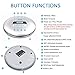 Portable CD Player, Personal CD Player with Stereo Earbuds/LCD Display/USB Power Cable, Compact Disc CD Player with Electronic Skip Protection and Anti-Shock Function, Silver