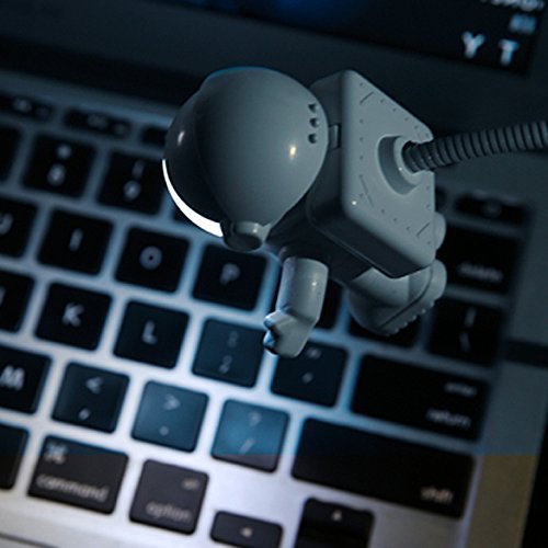 Soondar Hot Sale Brand New Creative Spaceman Astronaut LED Flexible USB Light for Laptop PC Notebook