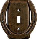 Rivers Edge Single Horseshoe Light Switch Cover Plate
