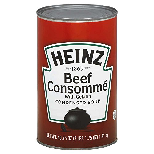 Heinz Condensed Beef Consomme with Gelatin 49.75 oz. can, 12 per case
