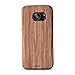 B BELK Galaxy S7 Edge Case, [Air to Beat] Non Slip [Slim Matte] Wood Tactile Rubber Bumper [Ultra Light] Soft TPU Back Cover, Premium Smooth Wooden Shell for Samsung Galaxy S7 Edge - 5.5 inch, Cherry