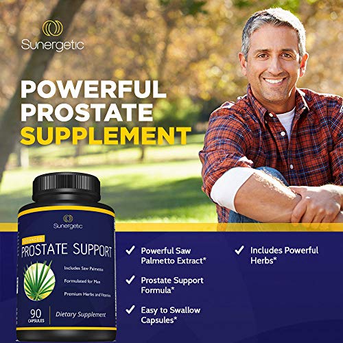 Premium Prostate Supplement – Powerful Prostate Support Capsules – Includes Saw Palmetto Extract & 30 Herbs for Prostate Health Support – 90 Capsules