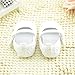 DZT1968® Baby Girl Soft Sole Cloth Mary Jane Shoes Prewalker with Bowknot (0~6 Months) White