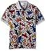 Lacoste Men's S/S All Over Printed Mini Pique Polo Classic FIT, Silver Chine/Multi, Large