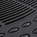 All Weather Tough Rubber Car Floor Mats Liners-Heavy Duty Trimmable Semi Custom Fit for Car Truck Van SUV (Black)