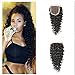 Brazilian Virgin Human Hair Deep Wave Lace Closure 4