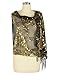 kayamiya Women's 1920s Scarf Sequin Deco Wedding Wrap Evening Shawl With Fringe