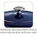 Tramontina Enameled Cast Iron Dutch Oven Pot with Lid, Round 6.5-quart, Blue