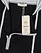 Timeson Womens Zipper Pullover Hoodie Black XX-Large